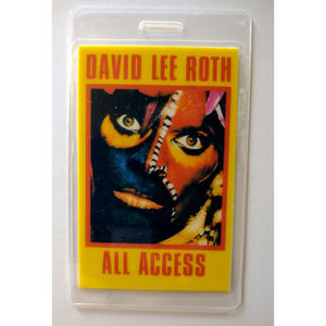 David Lee Roth Eat Em And Smile Tour Backstage Pass Heavy Metal Rock Laminated